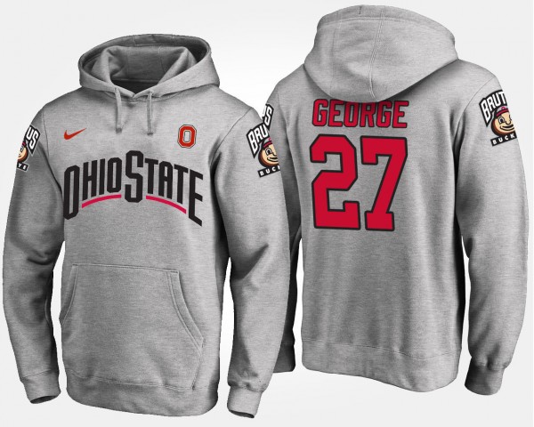 Ohio State Buckeyes Eddie George Men's #27 Gray College Football Hoodie 2404FFSA0